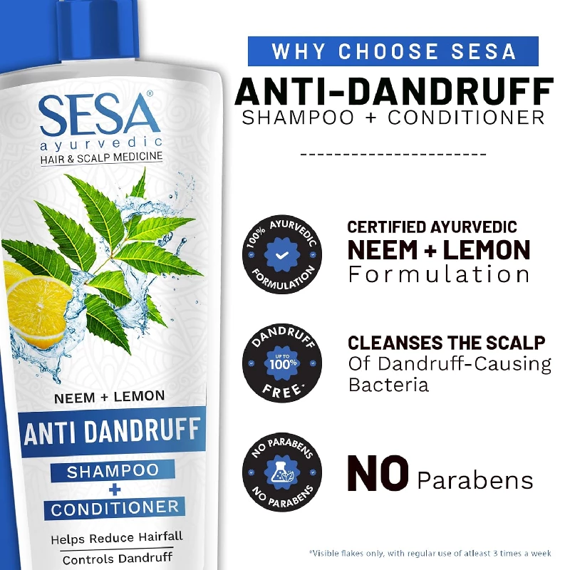 Sesa Ayurvedic Anti Dandruff Shampoo, 500 ml-6.webp